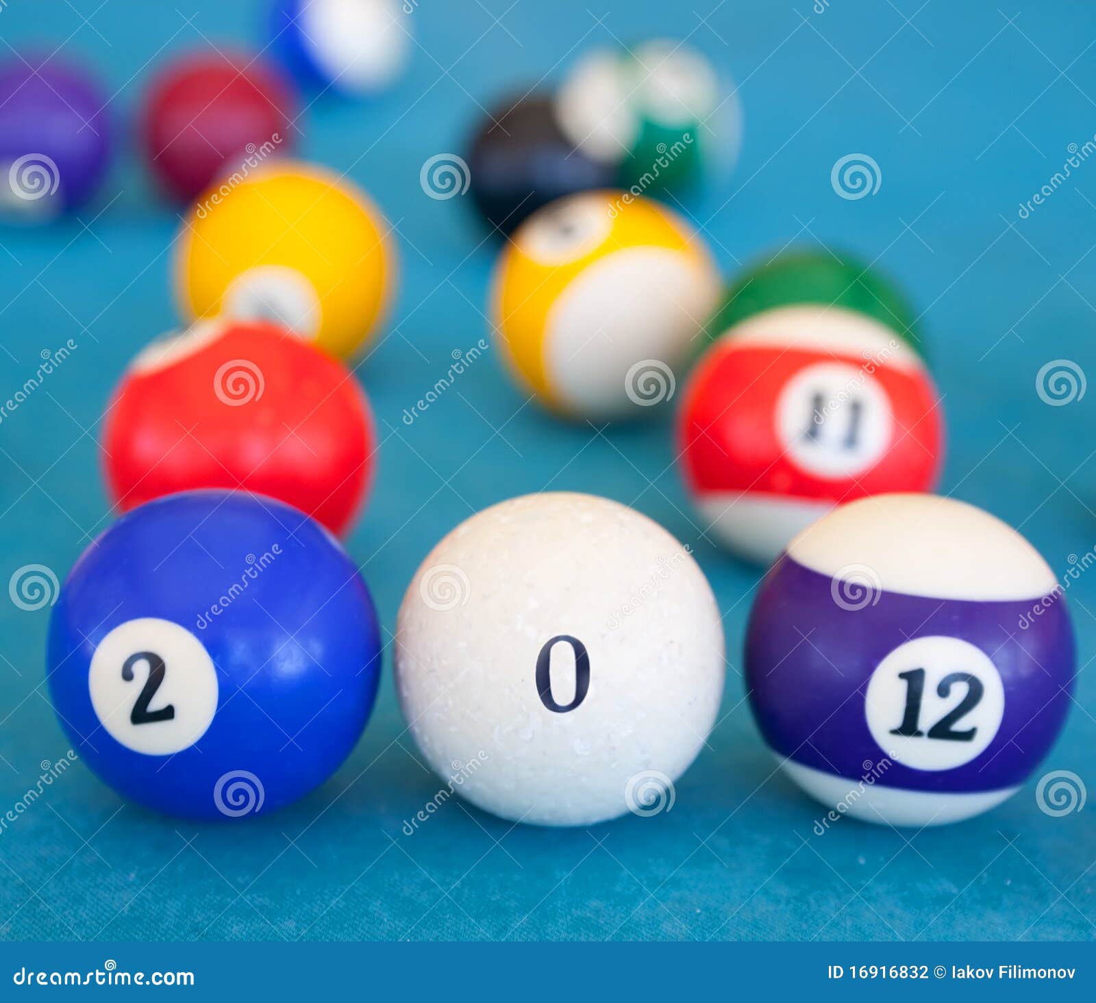 2012 Made of Billiardballs Stock Photo Image of celebrate, leisure