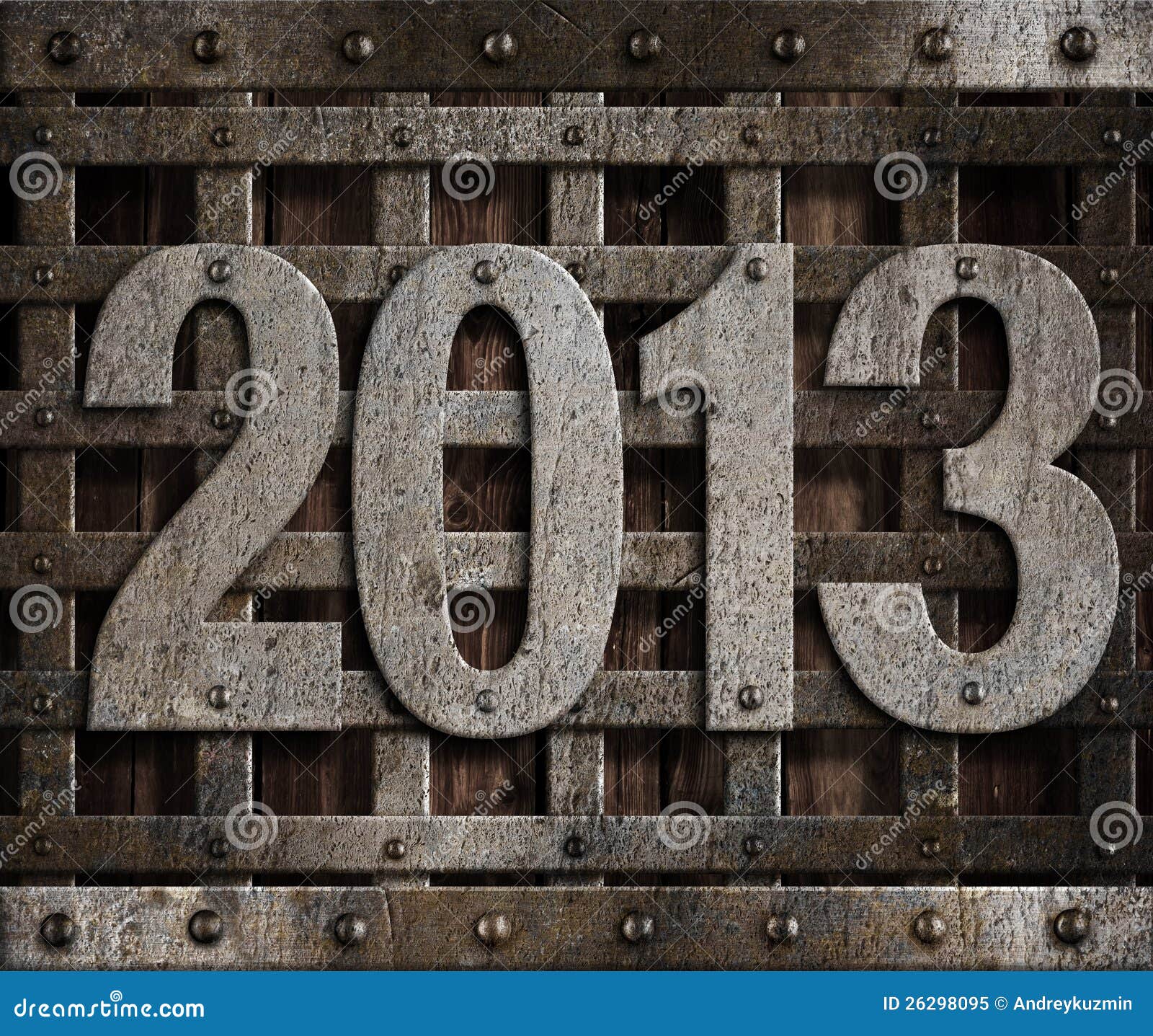 2013 new year metal stock image. Image of rivets, plate 26298095