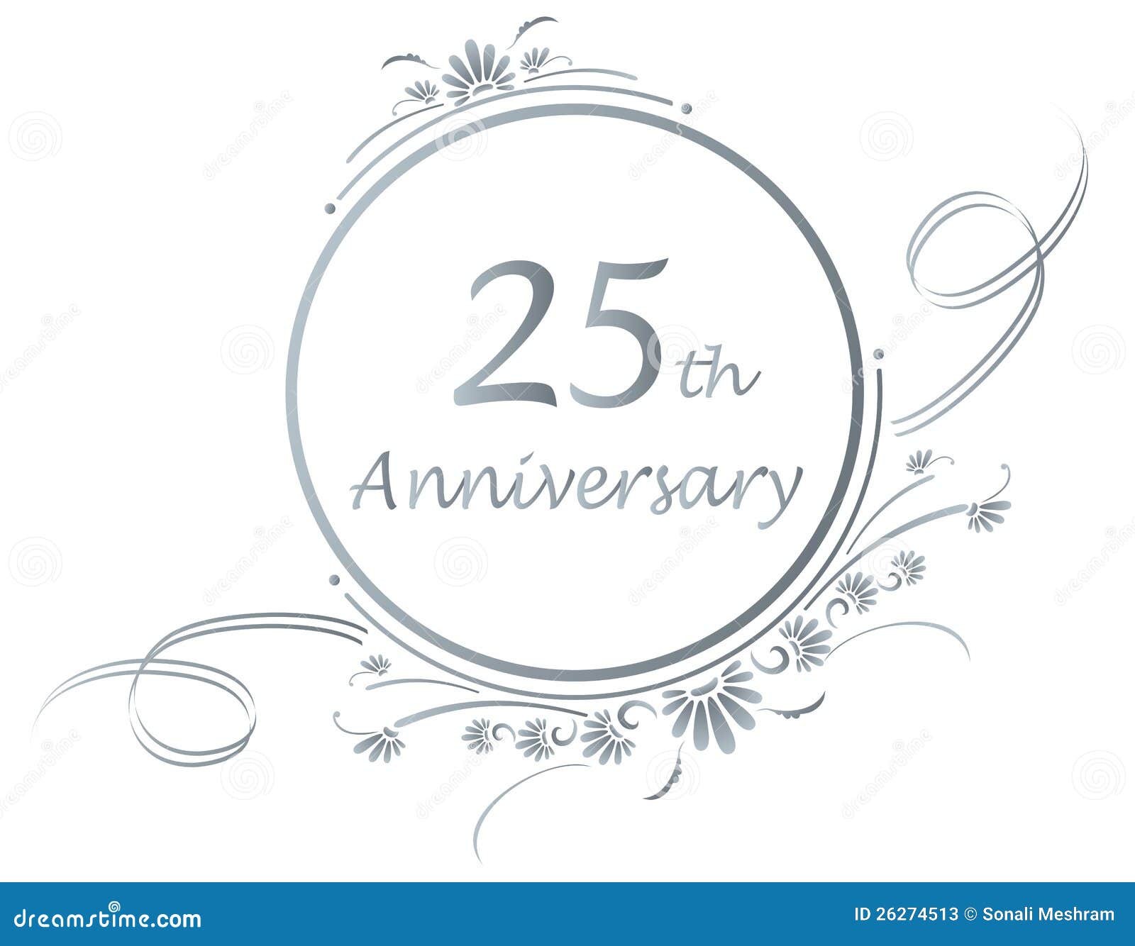 25th Anniversary Design Illustration Megapixl