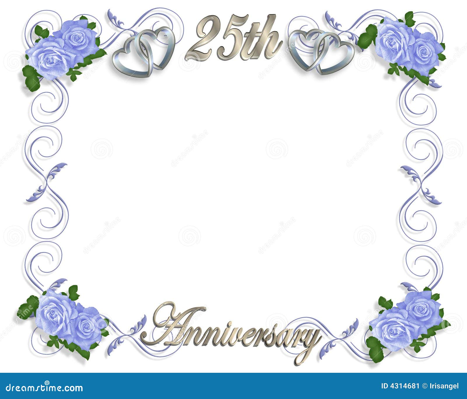 25th Anniversary Template Stock Illustration Illustration Of