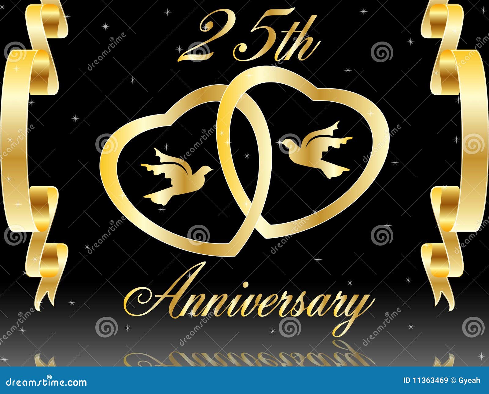 25th Wedding Anniversary Stock Illustrations – 1,471 25th Wedding ...