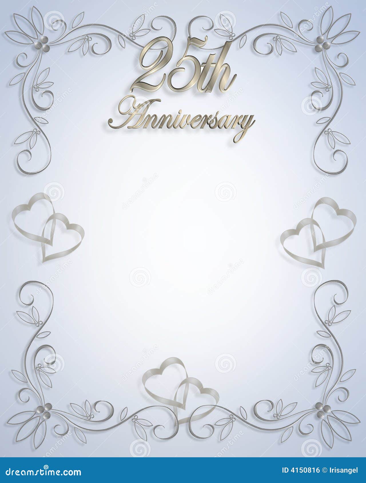 25to Del Aniversario De Boda Stock de - Ilustración de casado, azul: 4150816
