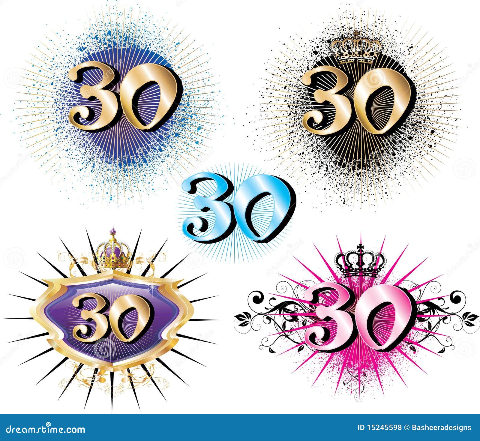 30th Birthday Or Anniversary Royalty Free Stock Photos - Image: 15245598