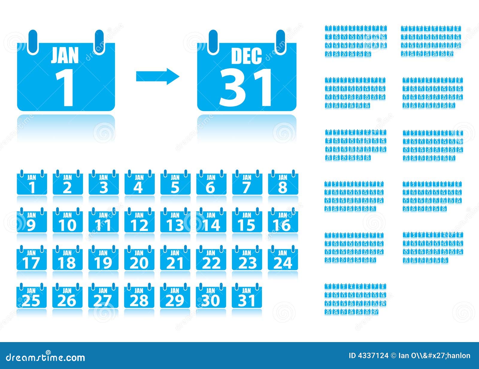 365 day calendar stock vector. Illustration of symbol - 4337124