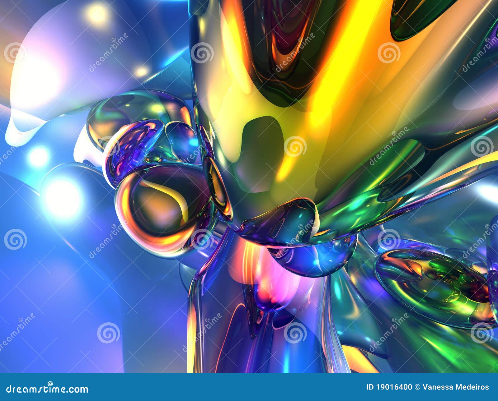 3D Abstract Colorful Yellow Wallpaper Background Picture. Image 19016400
