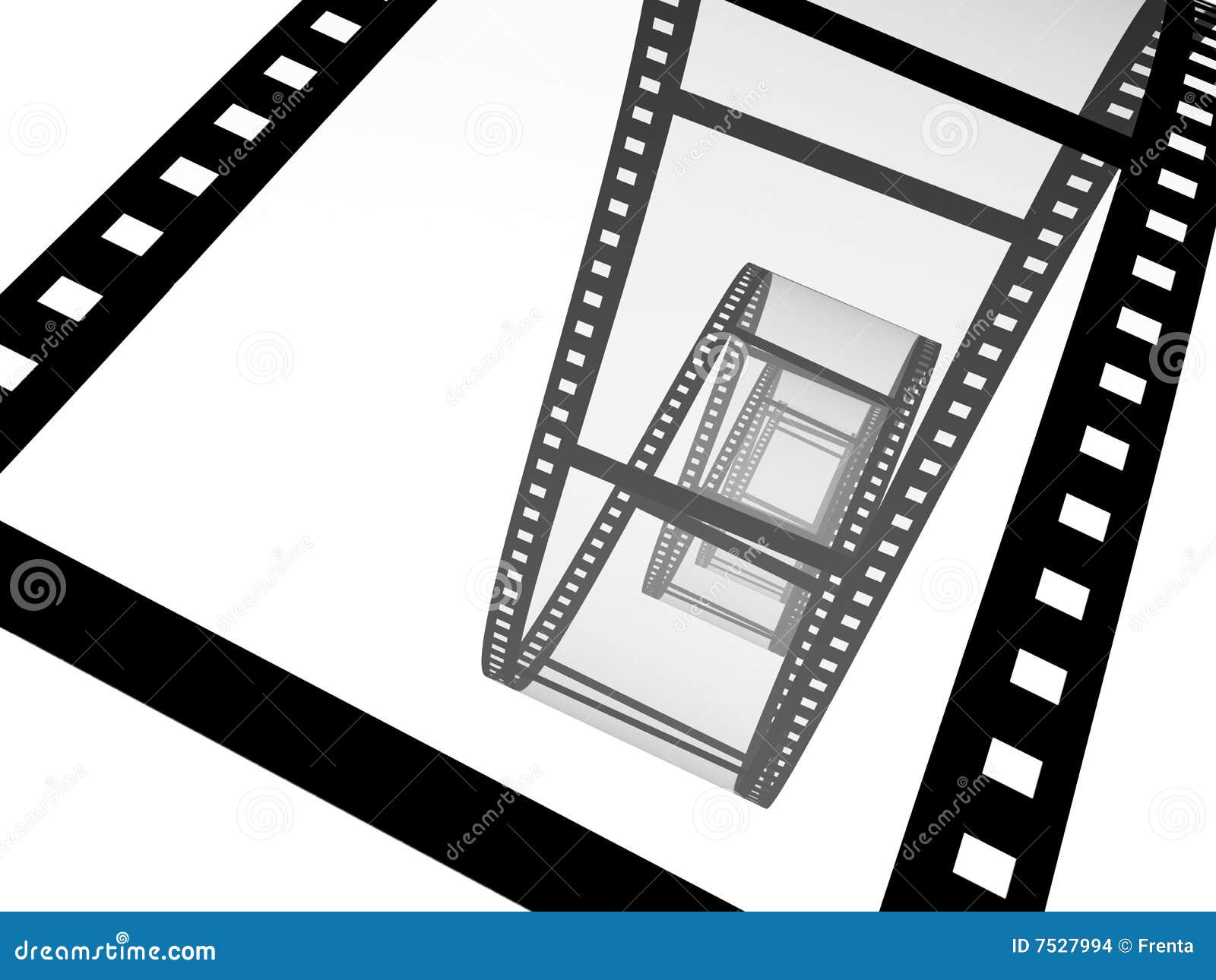 3d Abstract Photographic Film Stock Illustration Illustration of