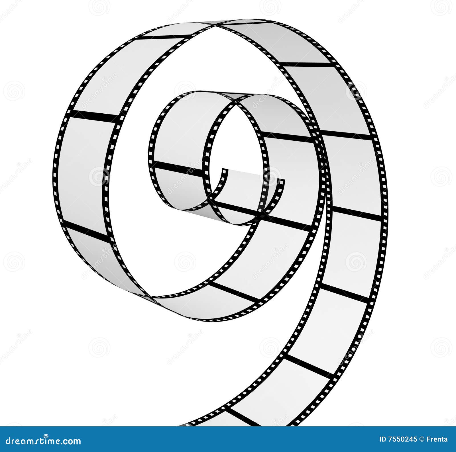 3d Abstract Photographic Film Stock Illustration Illustration of