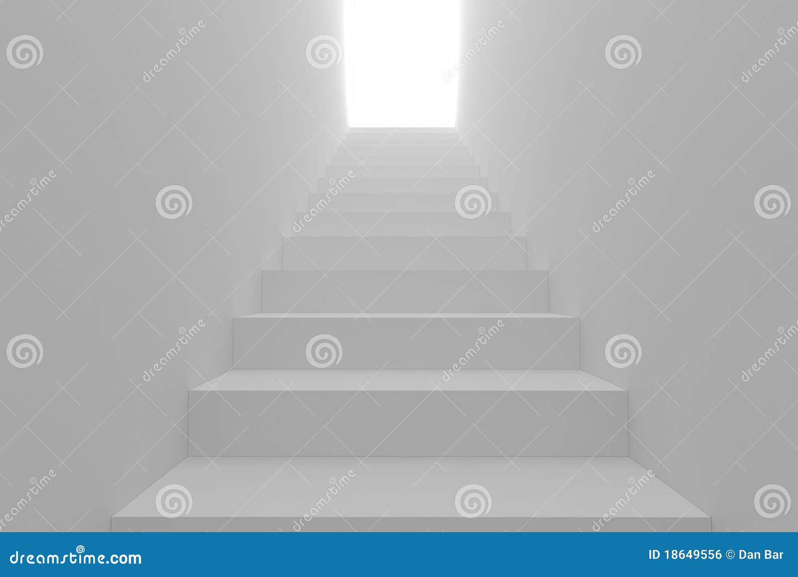 3d Abstract Staircase, Going Up Stock Illustration Illustration of