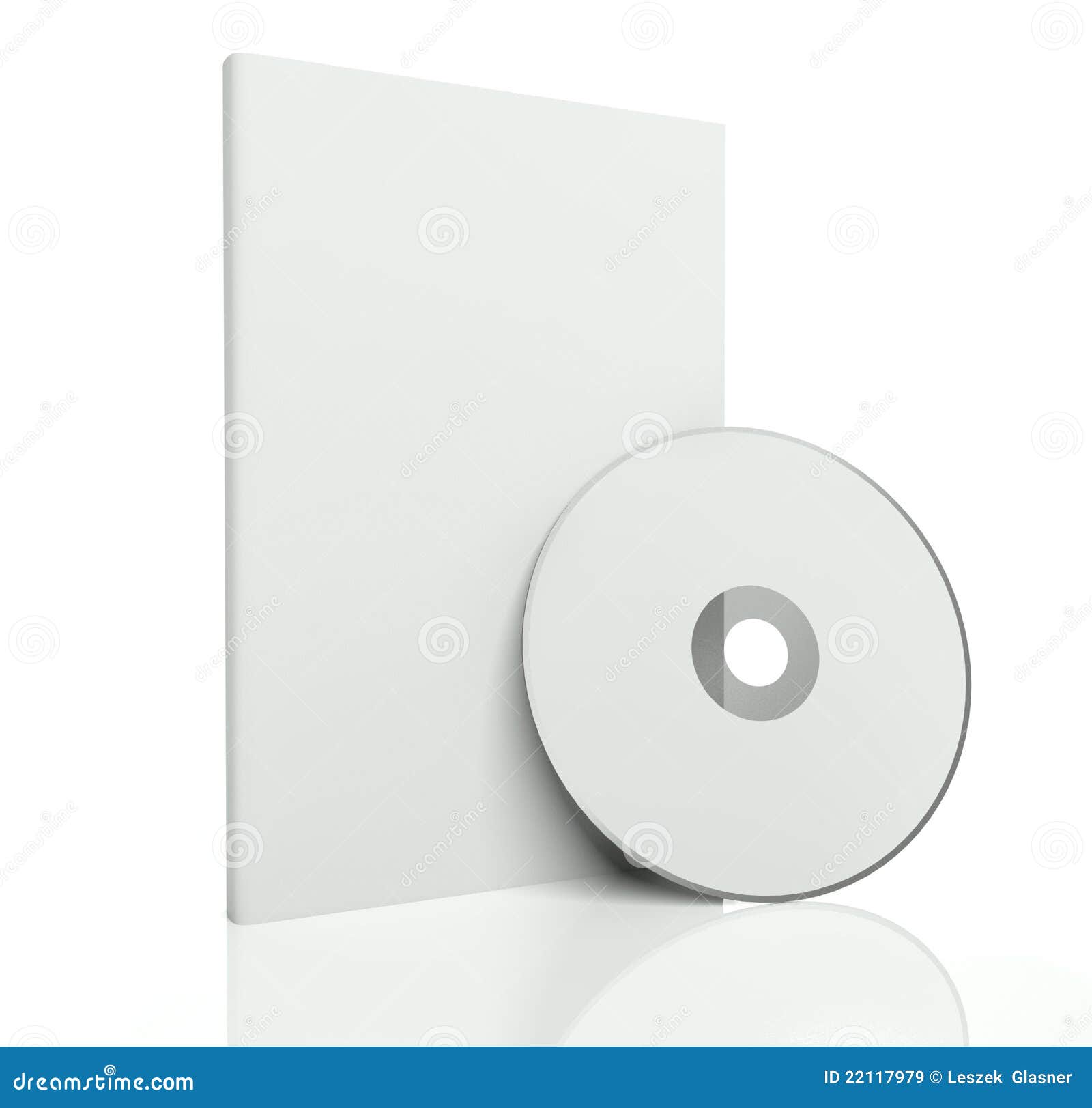 3d Blank Box And Cd Or Dvd Disk Stock Illustration Illustration Of Background Case