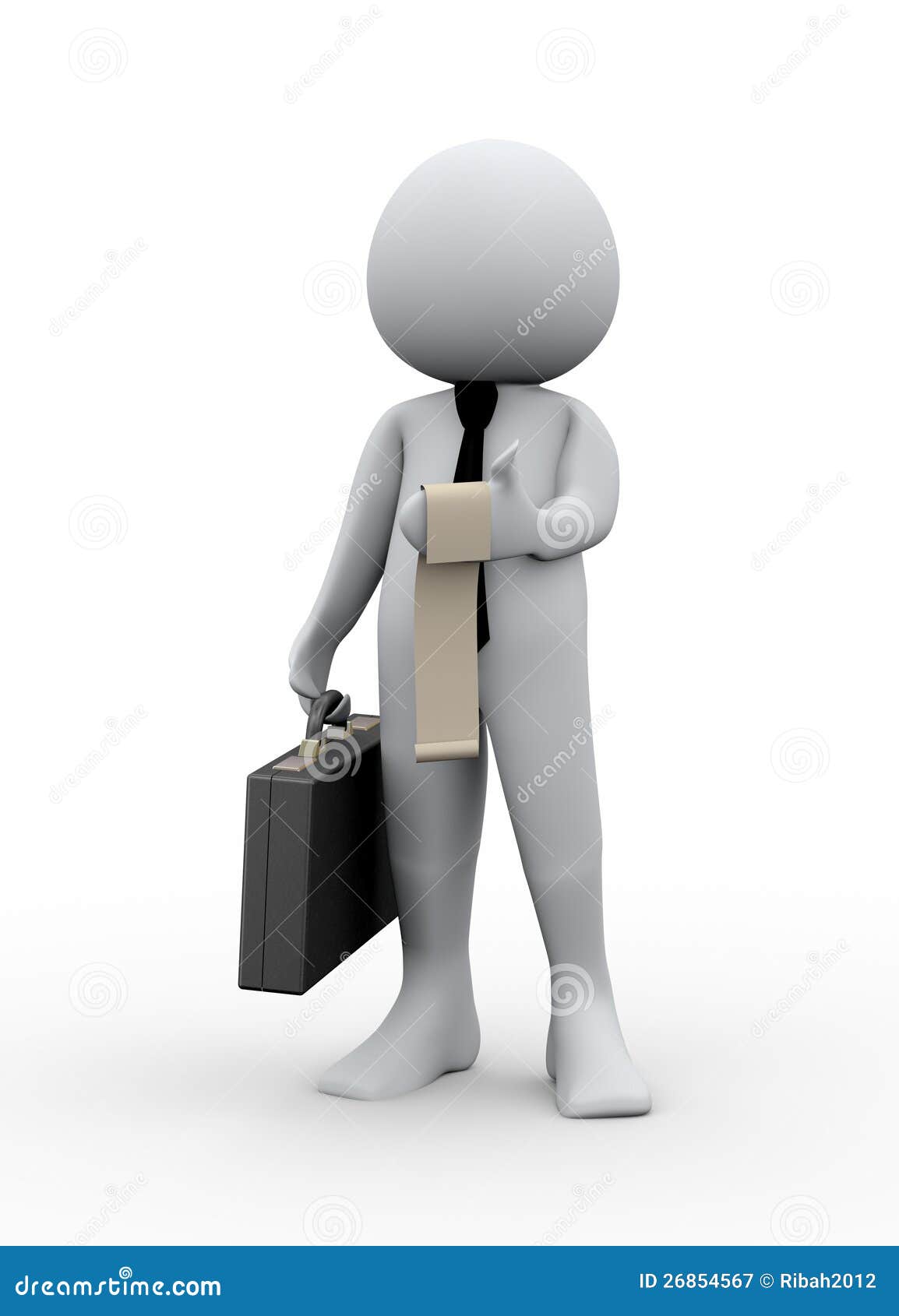 3d Businessman And Bill Royalty Free Stock Photography 3d Businessman And Bill Royalty Free Stock Photography