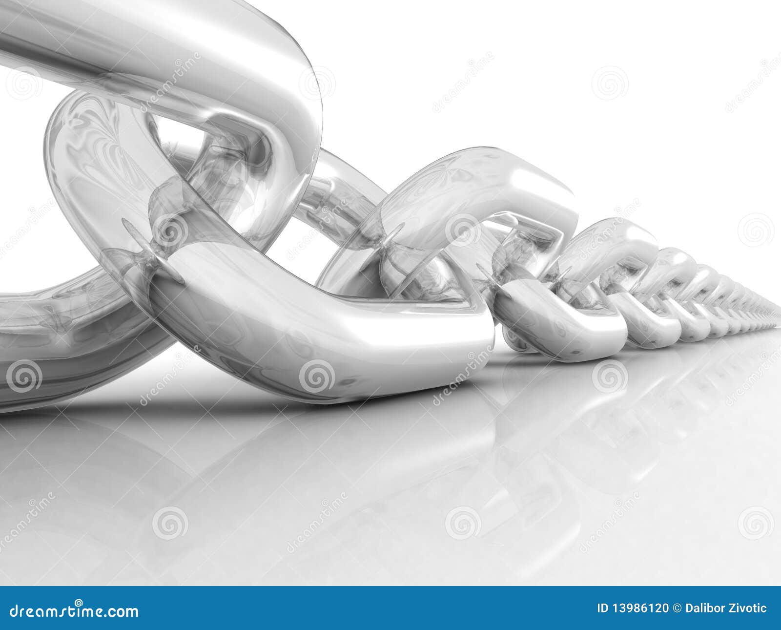 3d chain stock illustration. Illustration of link, bridge 13986120