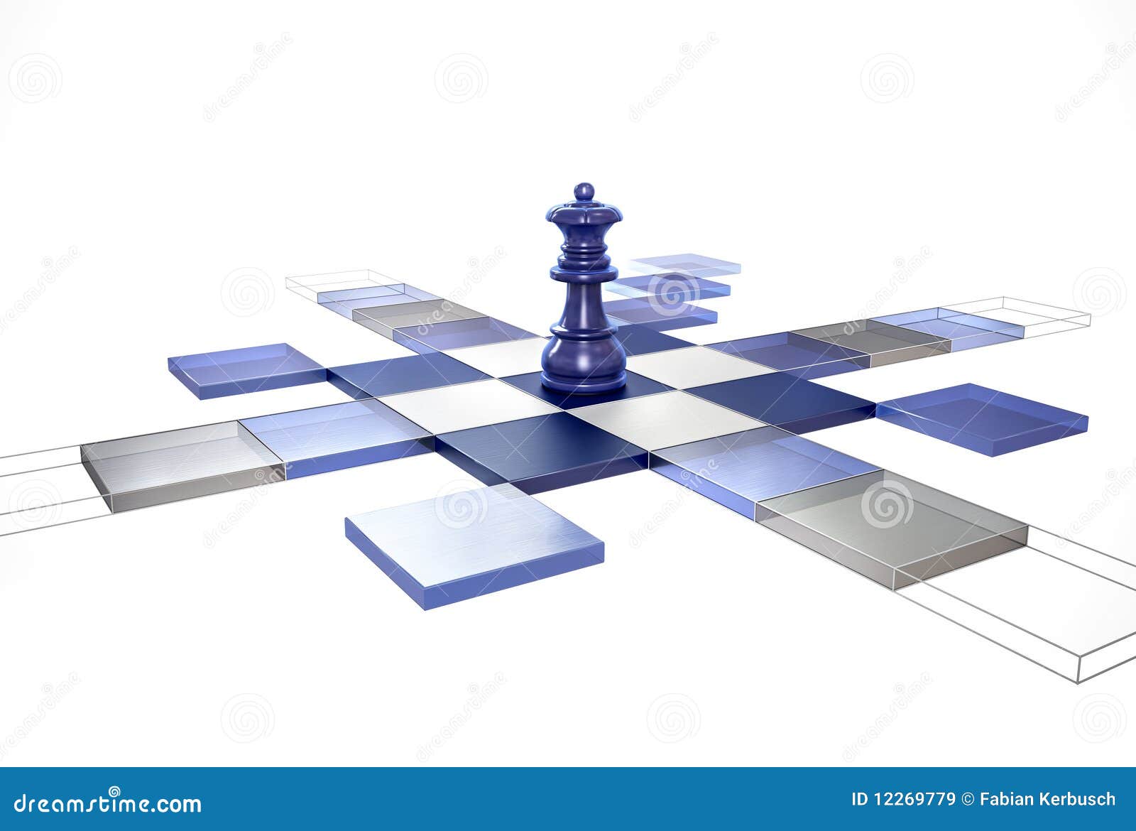 3D Chess Strategy Queen Royalty Free Stock Images - Image ...