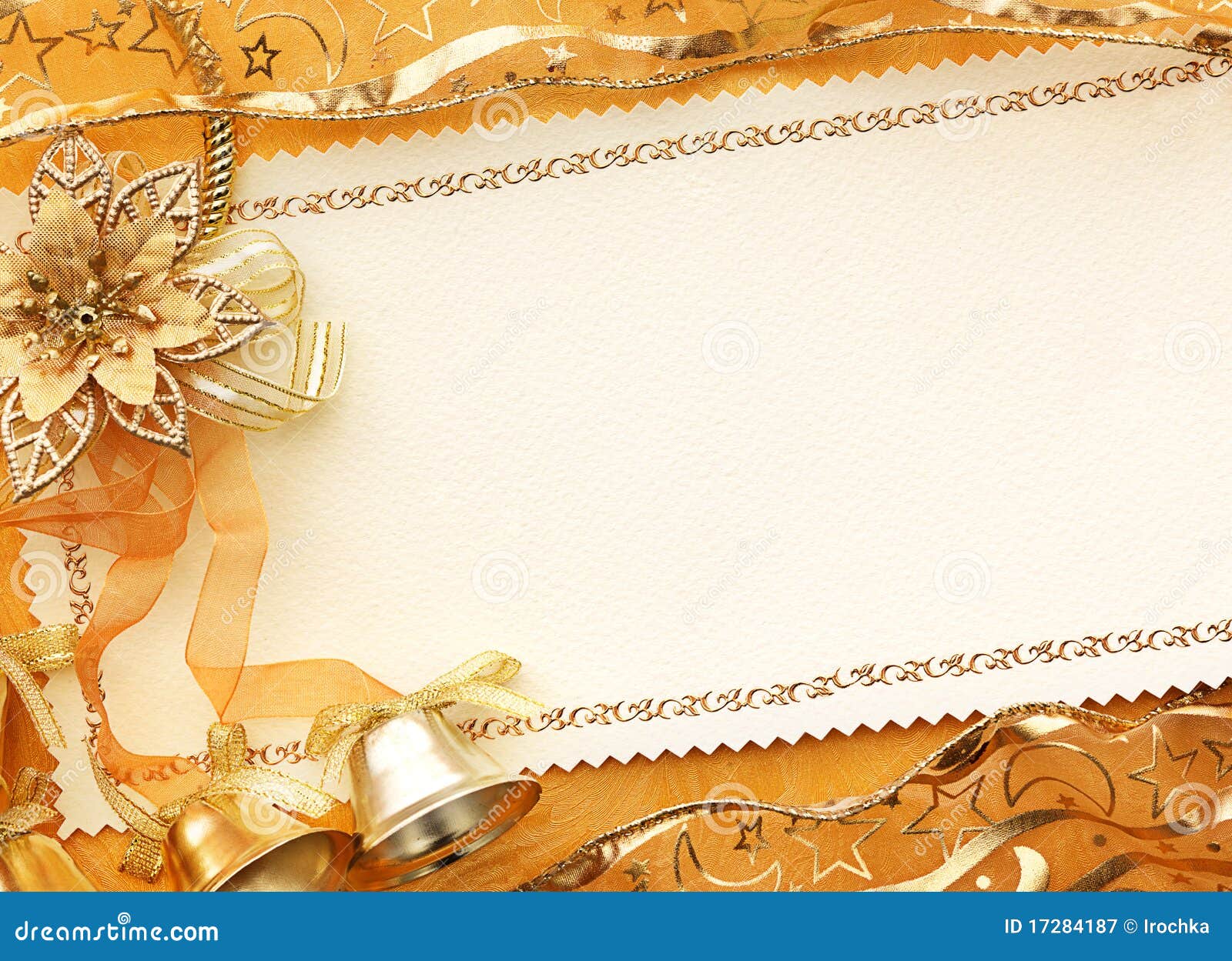 3D Christmas Gold Background Royalty Free Stock 