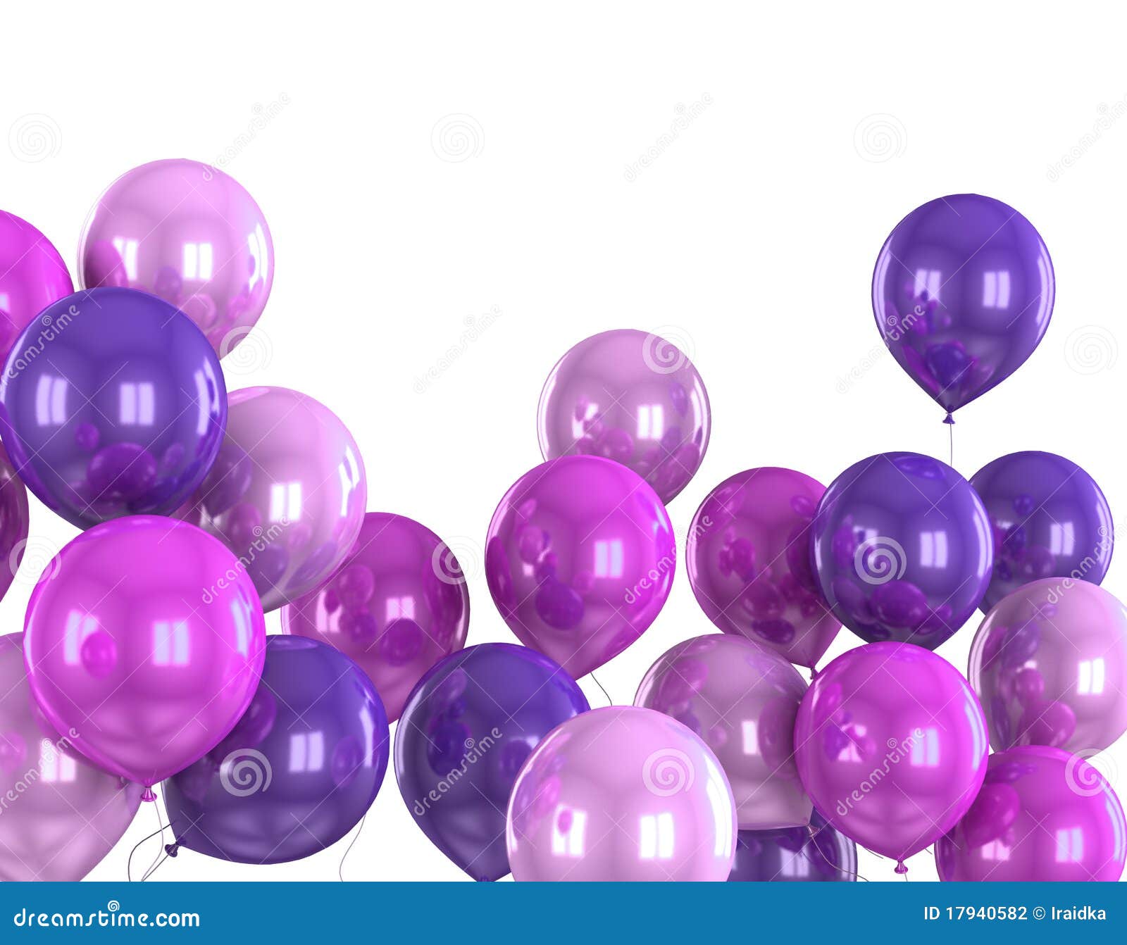 3d color helium balloon