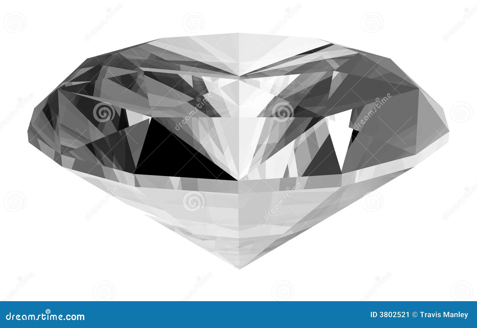 Bevoorrecht Reclame Specificiteit 3d Diamant stock illustratie. Illustration of duur, steen - 3802521