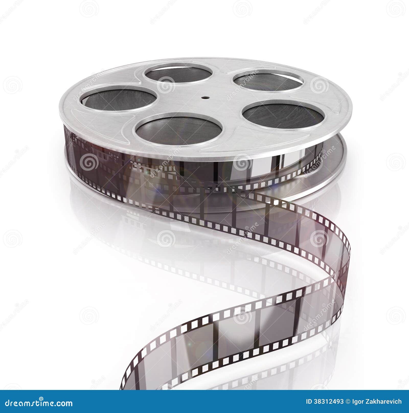 3d film reel copy stock illustration. Illustration of hollywood - 38312493