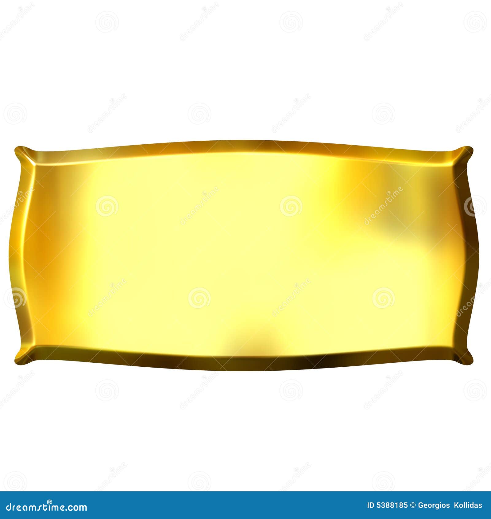 3d Golden Banner Stock Illustration Illustration Of Bright 5388185