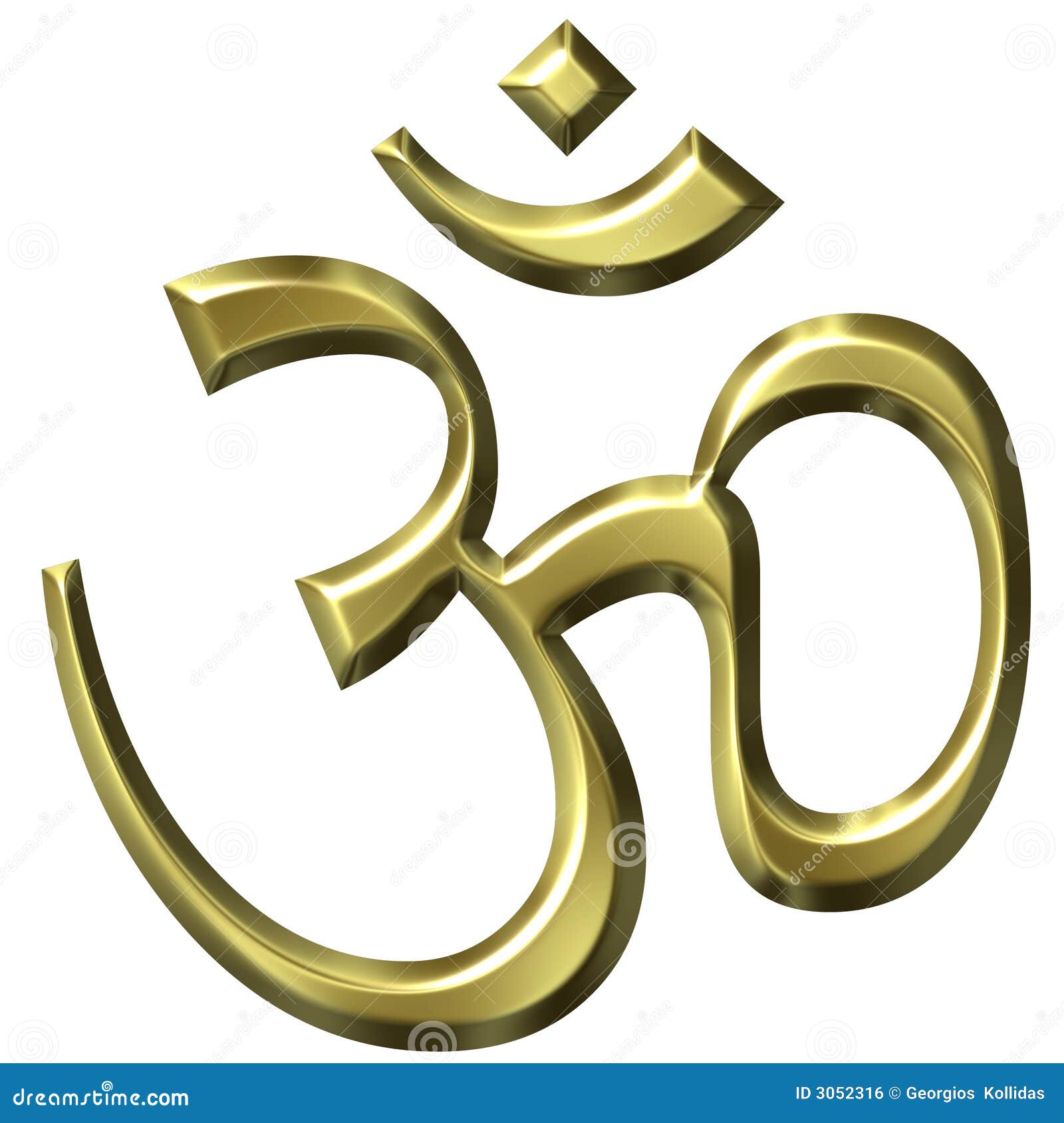 3d golden hinduism 