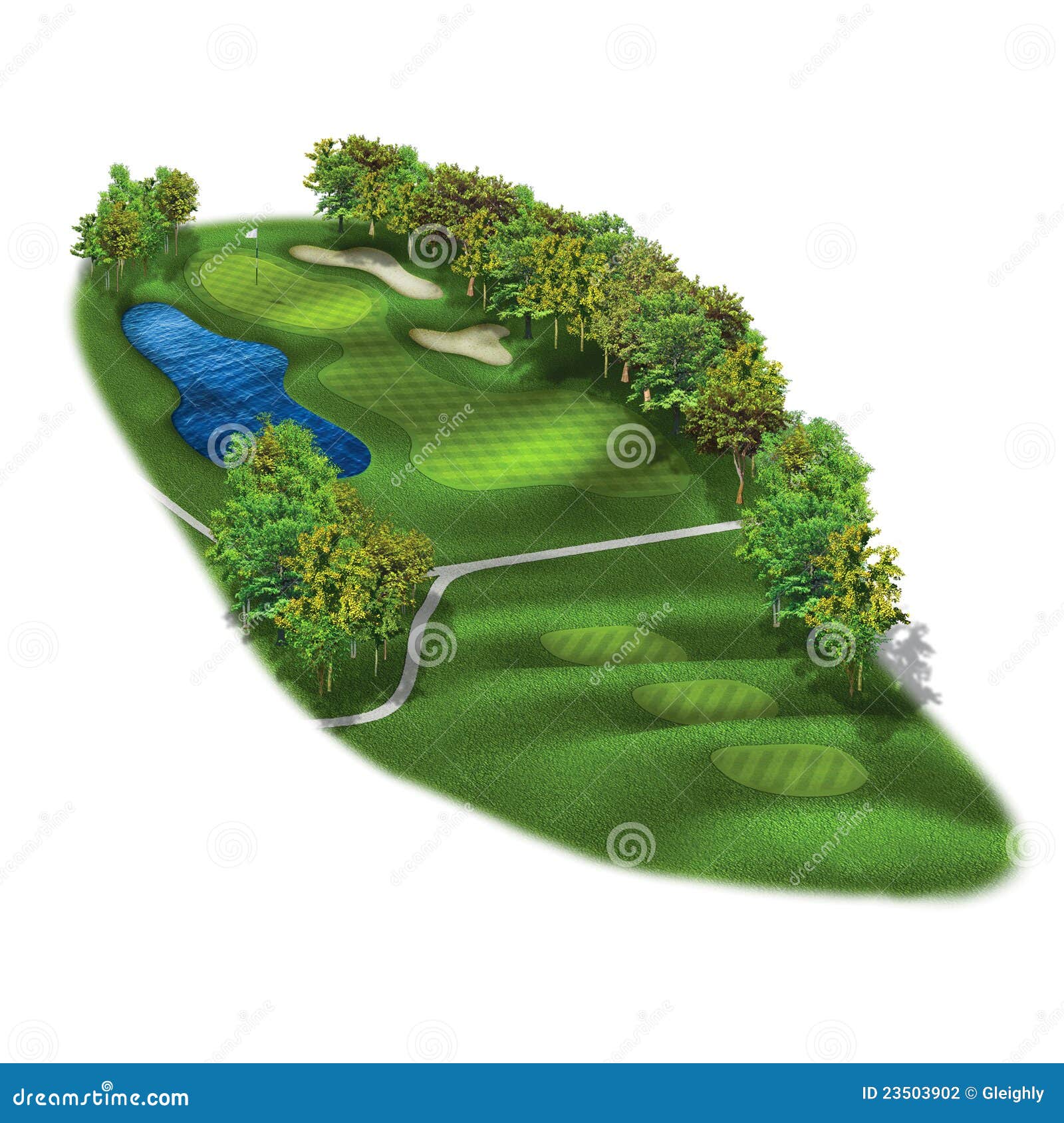 3D Golf Course Hole Layouts Stock Photography Image 23503902 3D Golf Course Hole Layouts Stock Photography Image 23503902