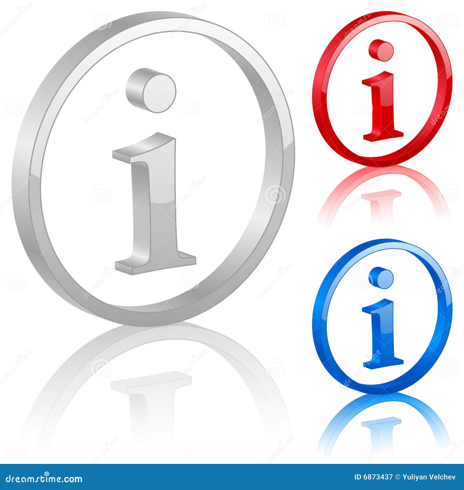 3D info symbol stock vector. Illustration of 6873437