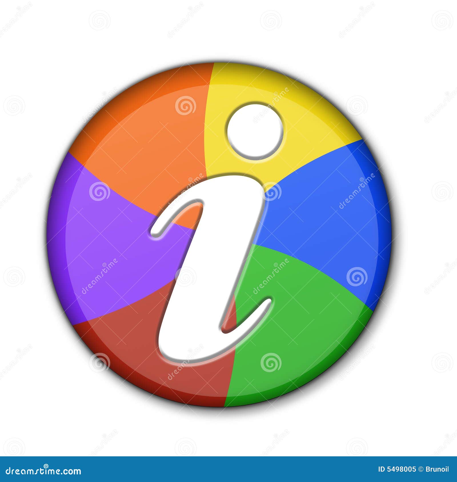 3D Information Symbol stock illustration. Illustration of information