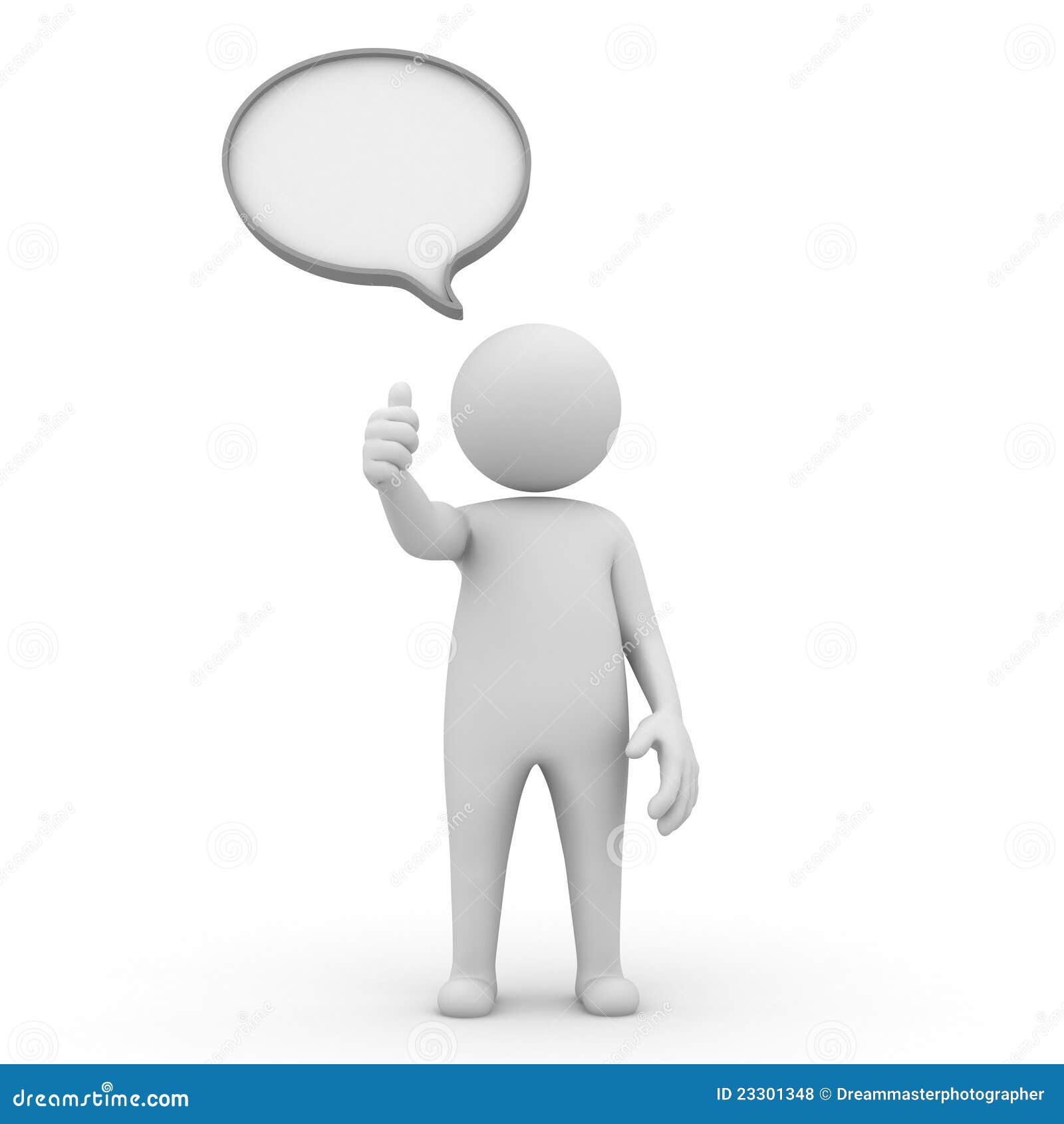 person with thinking bubble clipart