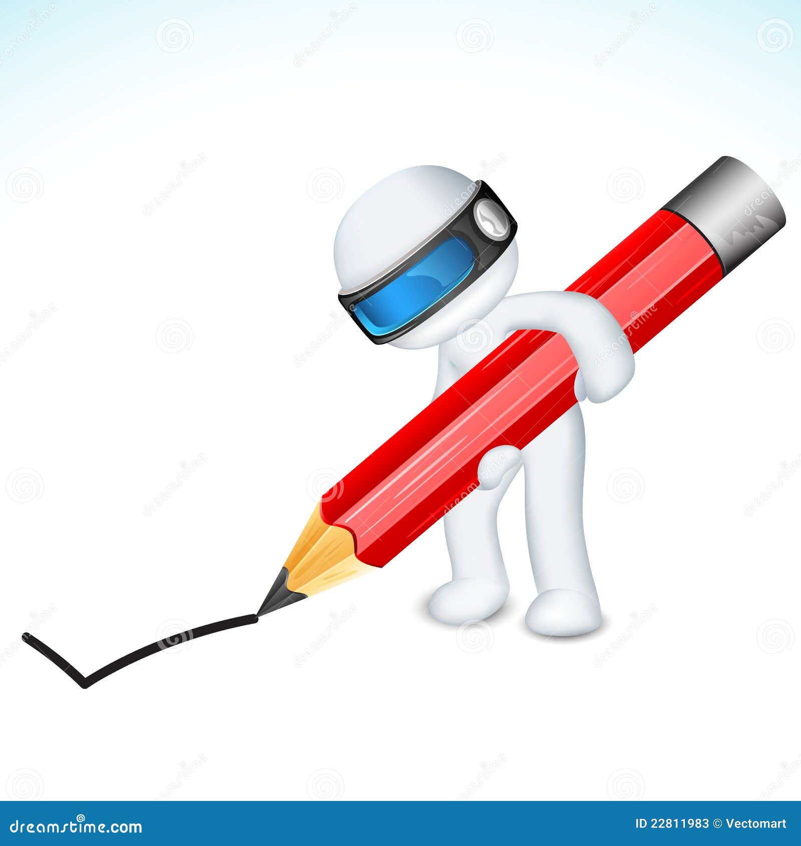 man pad pencil clipart