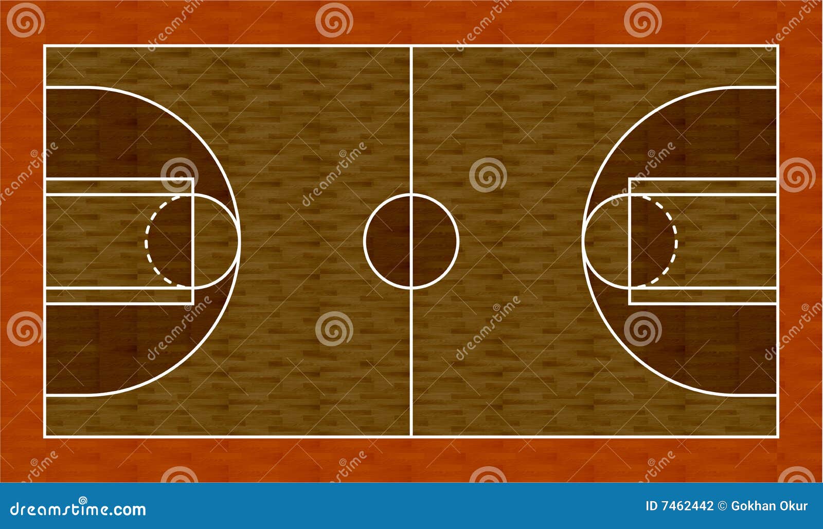 3D Map Basketball Stock Photography - Image: 7462442