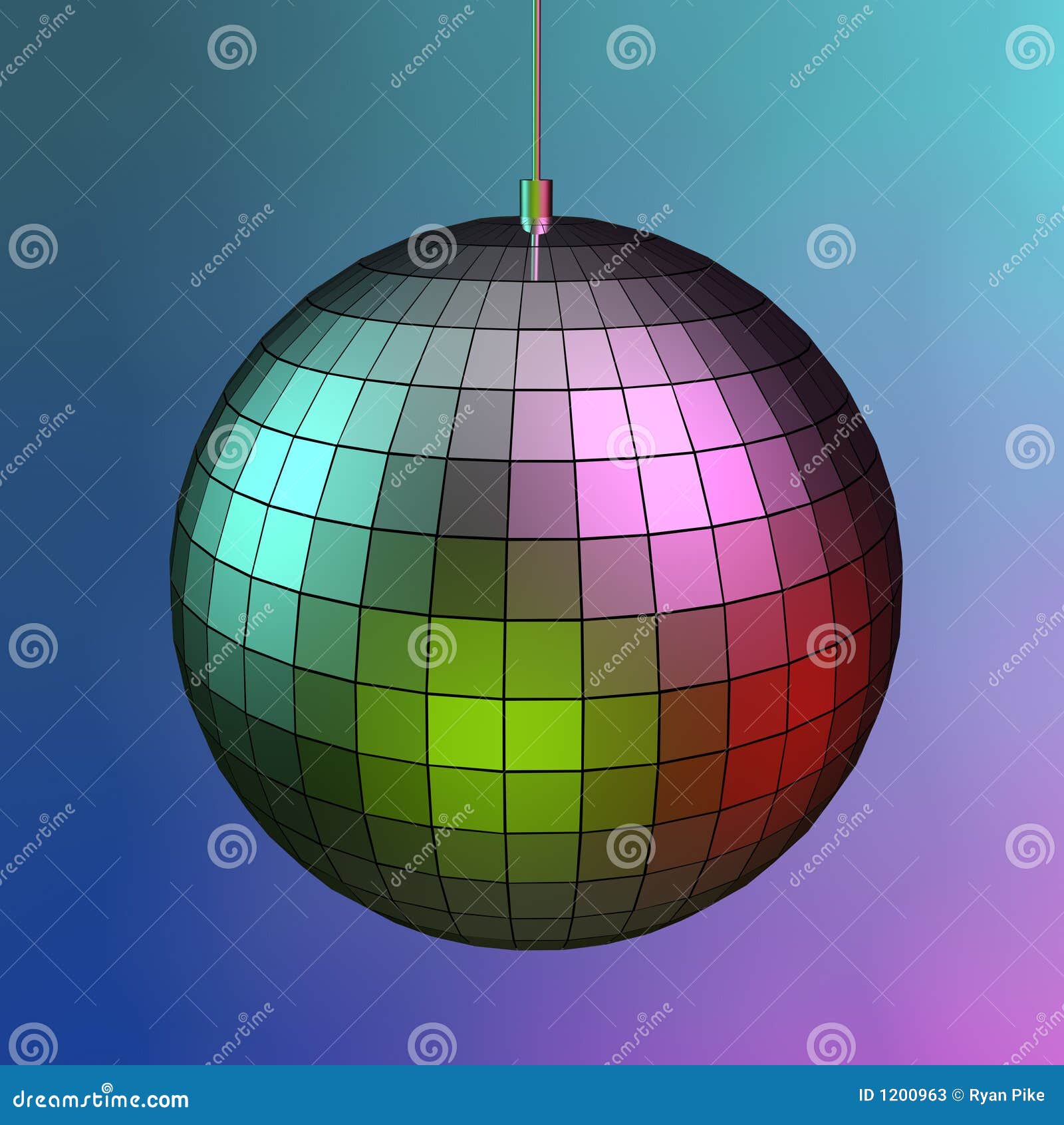 3d mirror ball stock illustration. Illustration of colour 1200963