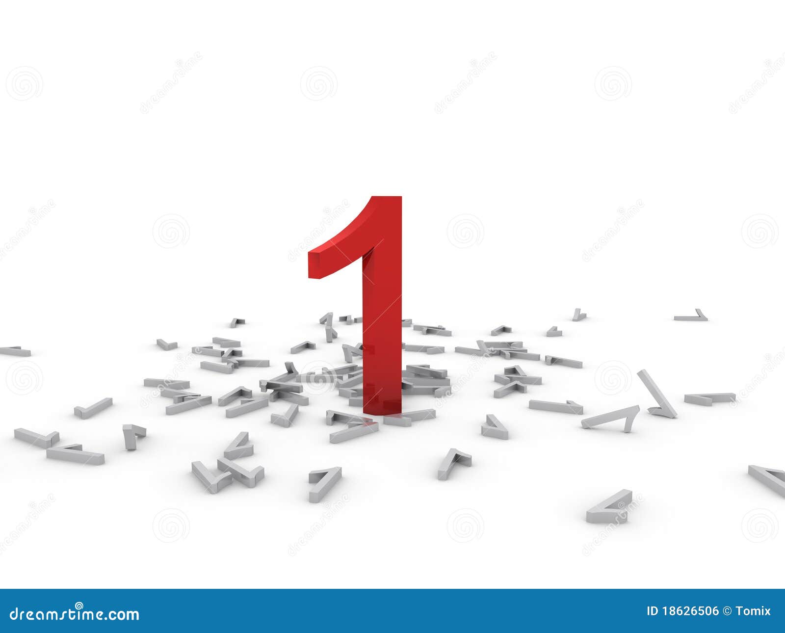 3d number one stock illustration. Illustration of background - 18626506