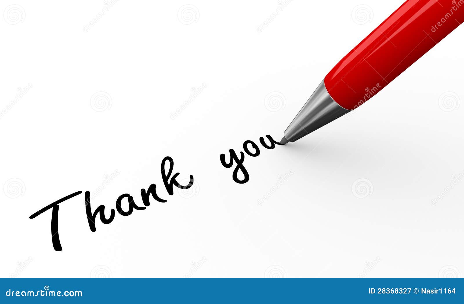 3d pen writing thank you stock illustration. Illustration of ...