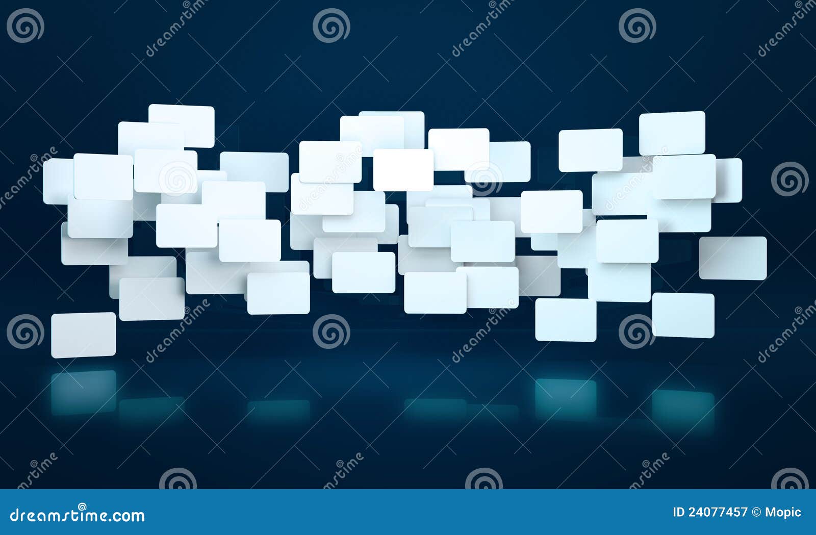 3D Rectangle Banners Royalty Free Stock Photography 
