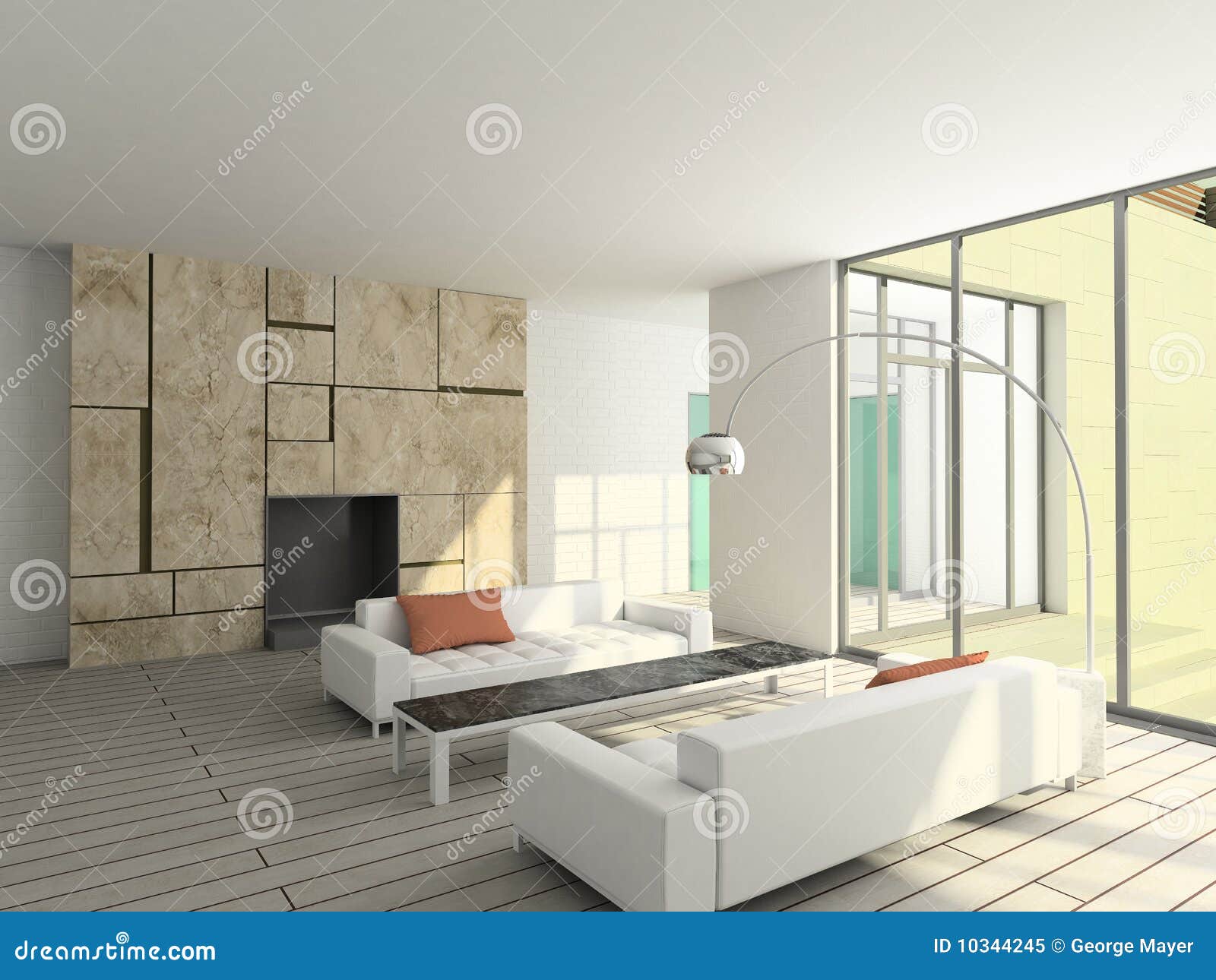 3d render modern interior of living room stock photos image: 4770843