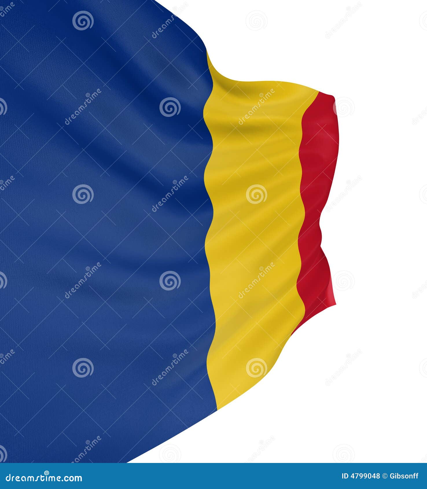 3D Romanian flag stock illustration. Illustration of sign - 4799048