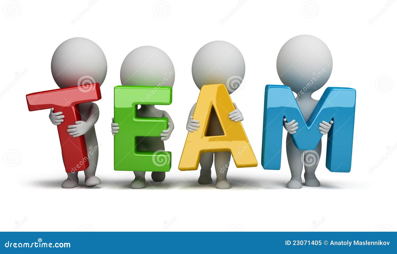 3d small people - team stock illustration. Illustration of grey - 23071405