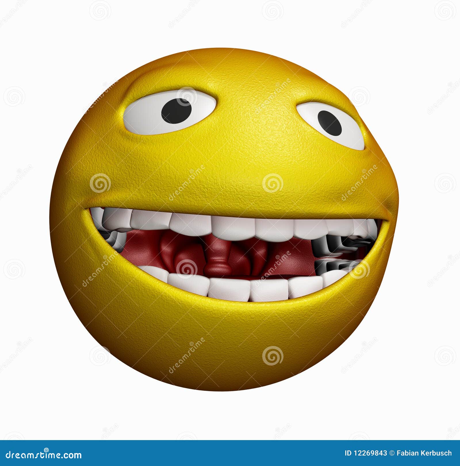 3D Smiley stock illustration. Illustration of grin, mail - 12269843