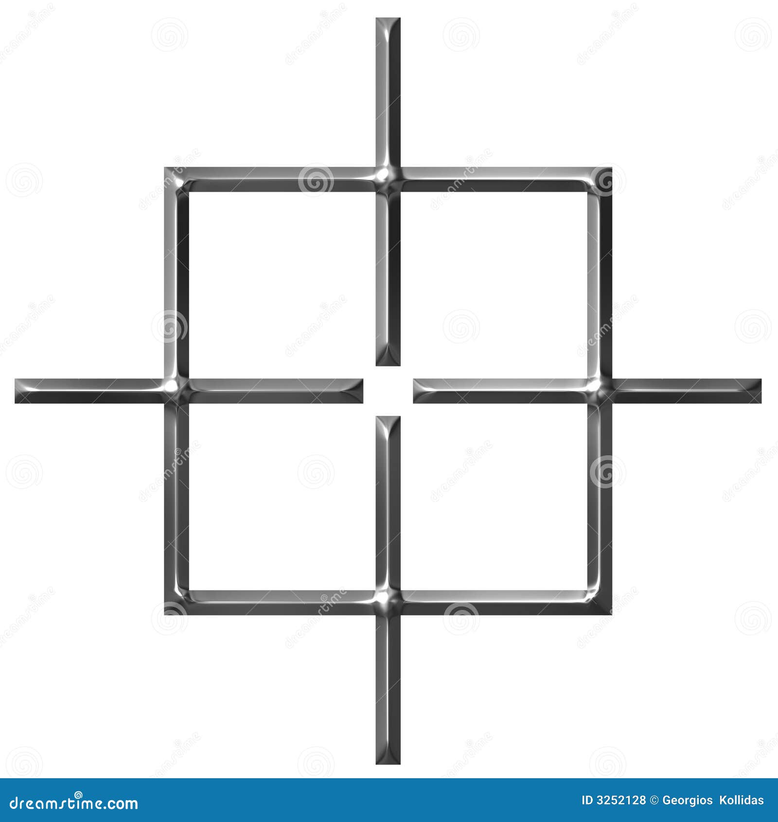 3D Square Target stock illustration. Illustration of death 3252128