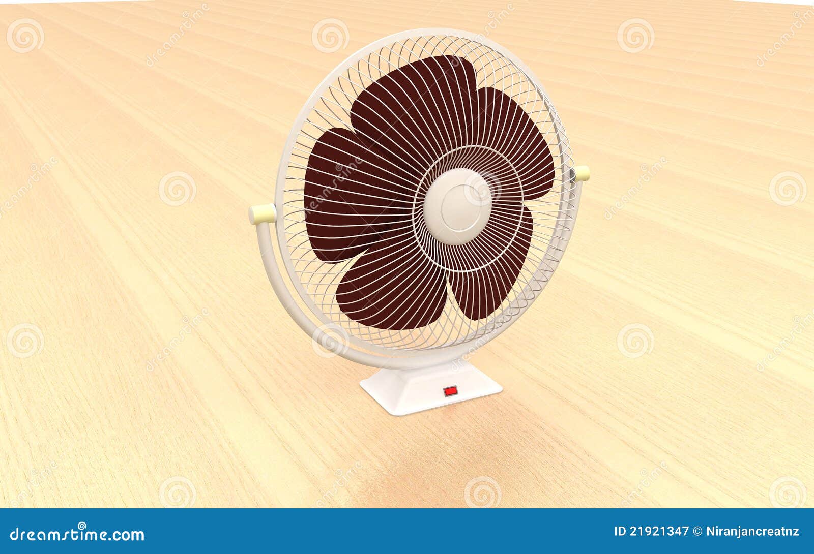 3d table fan stock illustration. Illustration of bright 21921347