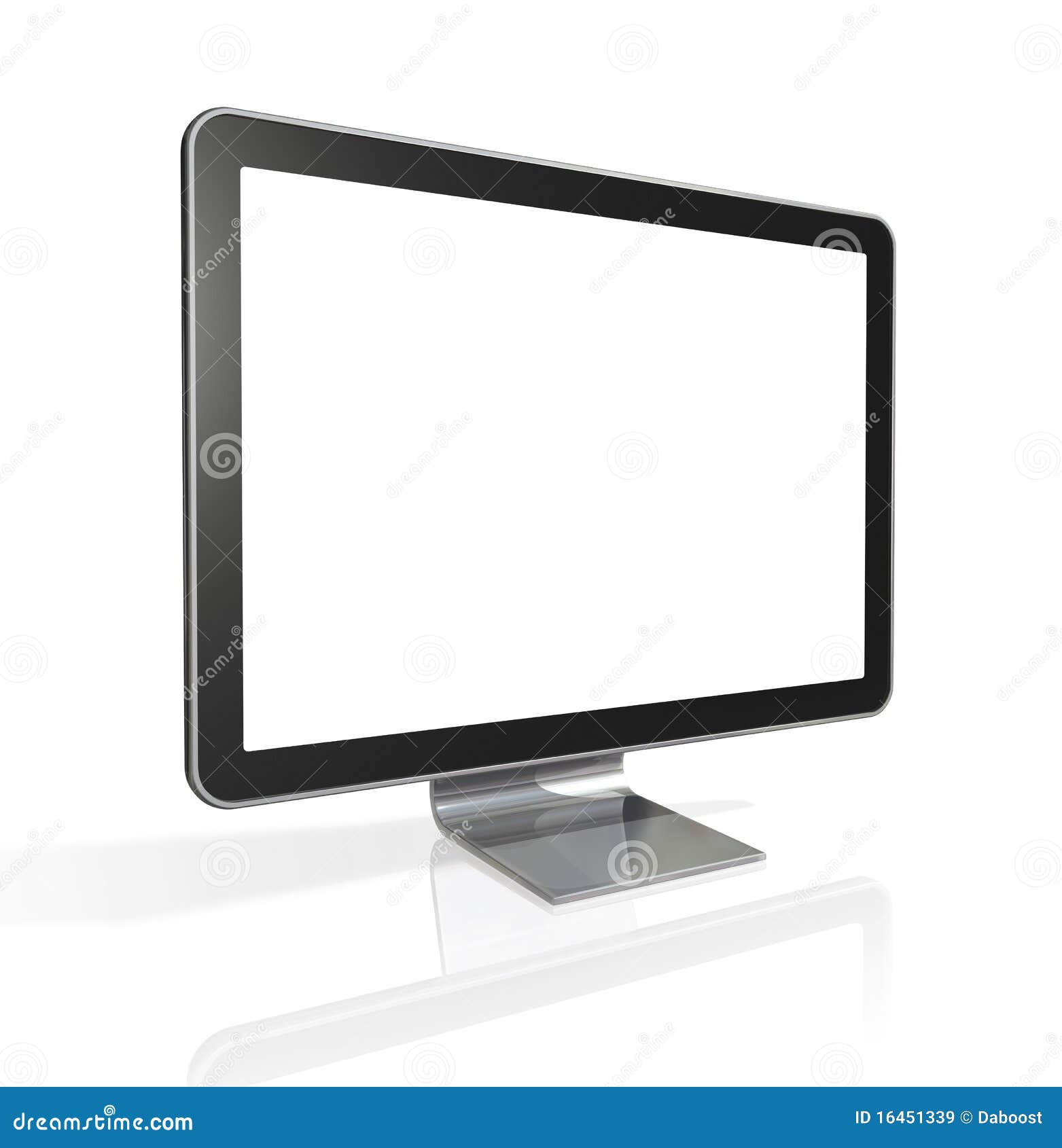 3D Television, Computer Screen Stock Illustration Illustration of