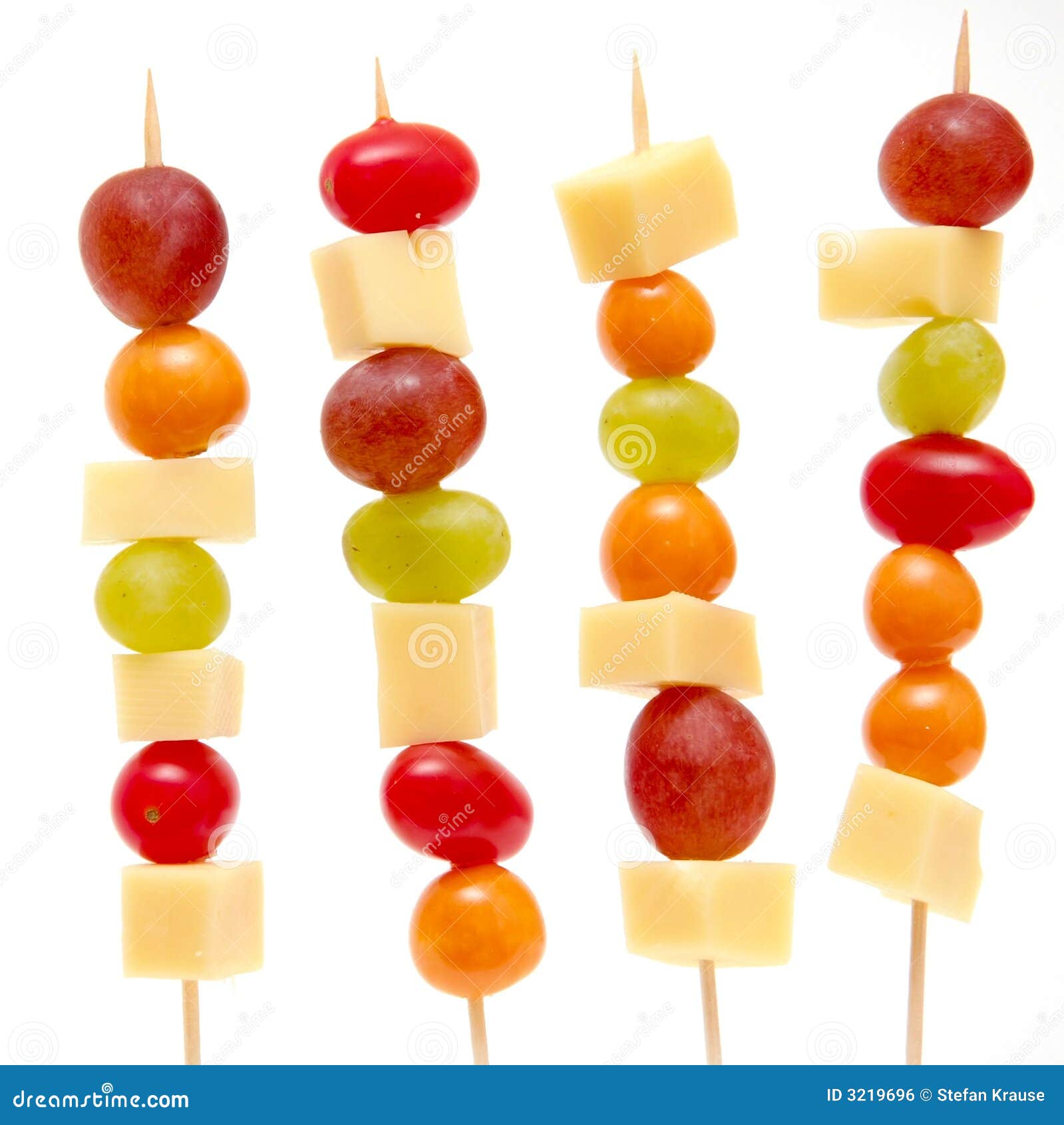 4 fruit shashlik sticks stock photo. Image of dinner, health - 3219696