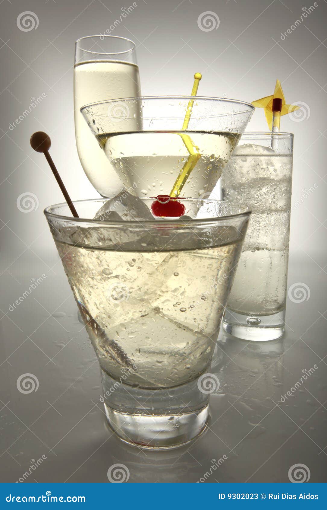 4 white drinks stock image. Image of stirred, chilled 9302023