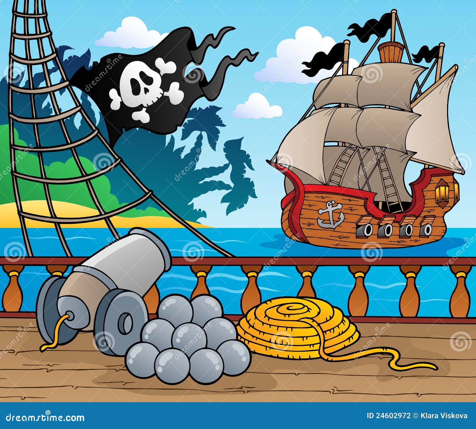 海盗船的甲板 库存照片. 图片 包括有 海盗, 端口, 天空, 甲板, 经典, 绳索, 海运, 设置, 风帆 - 47855752
