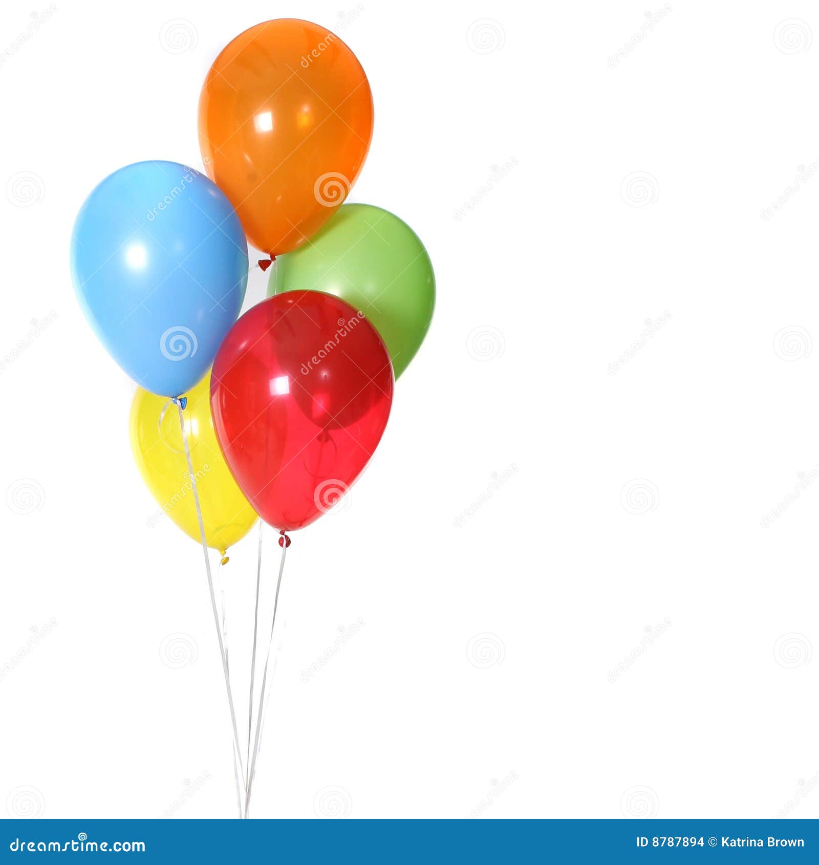 5 birthday celebration balloons