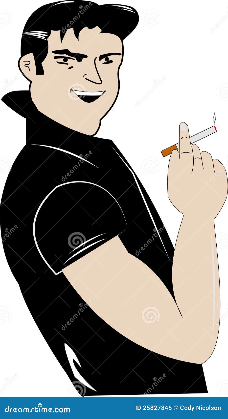 50's Greaser Royalty Free Stock Photo - Image: 25827845