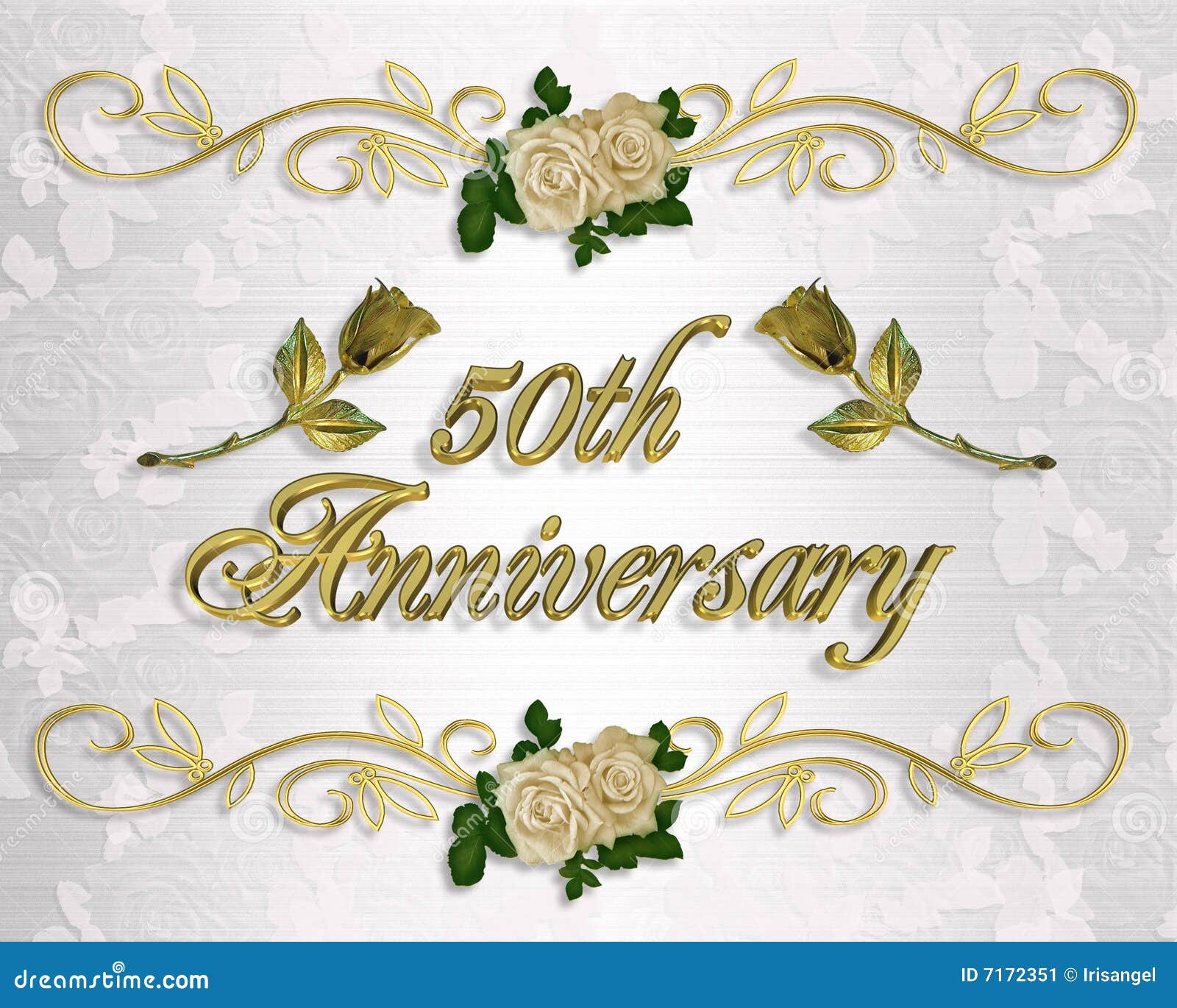 50th Anniversary  Invitation Stock Image Image 7172351