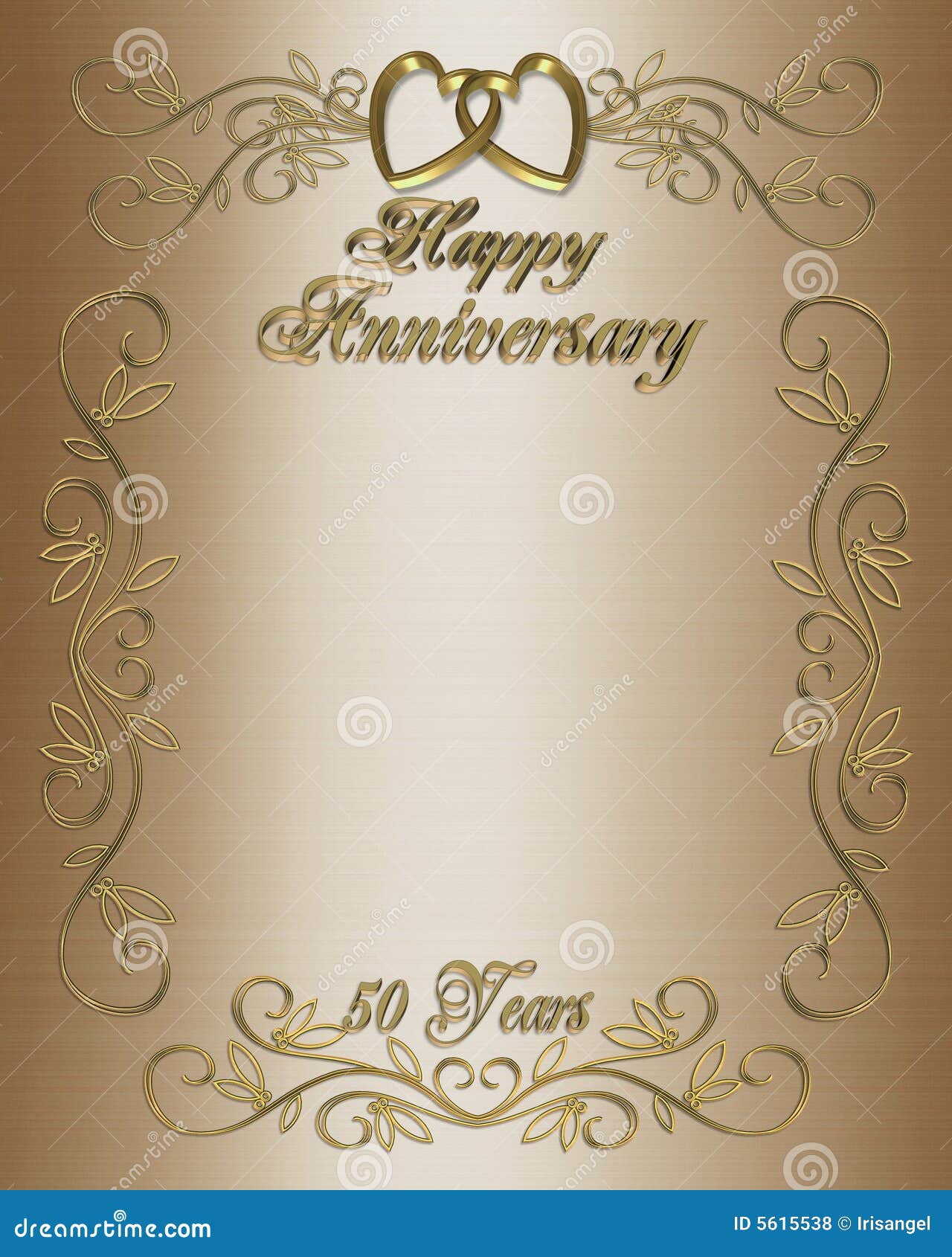 50th anniversary invitation border