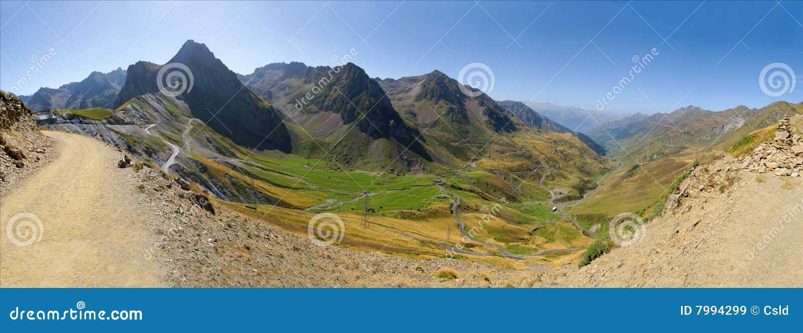 53 mpx mountain panorama, col du tourmalet
