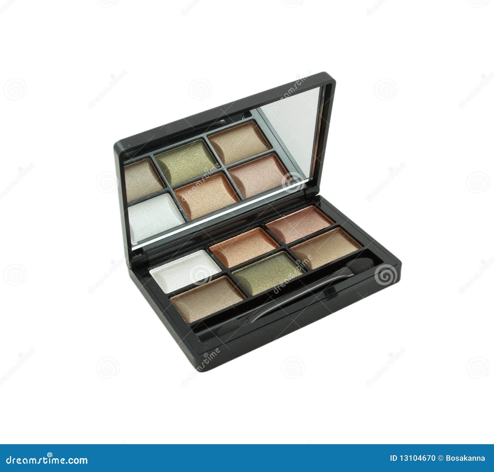6 colors eye shadow kit stock photo. Image of attractive 13104670