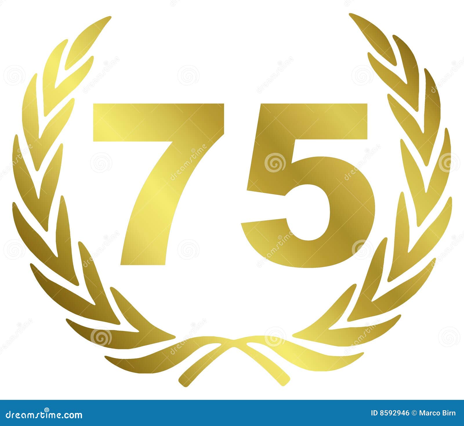 75 Anniversary stock illustration. Image of birthday, royal - 8592946