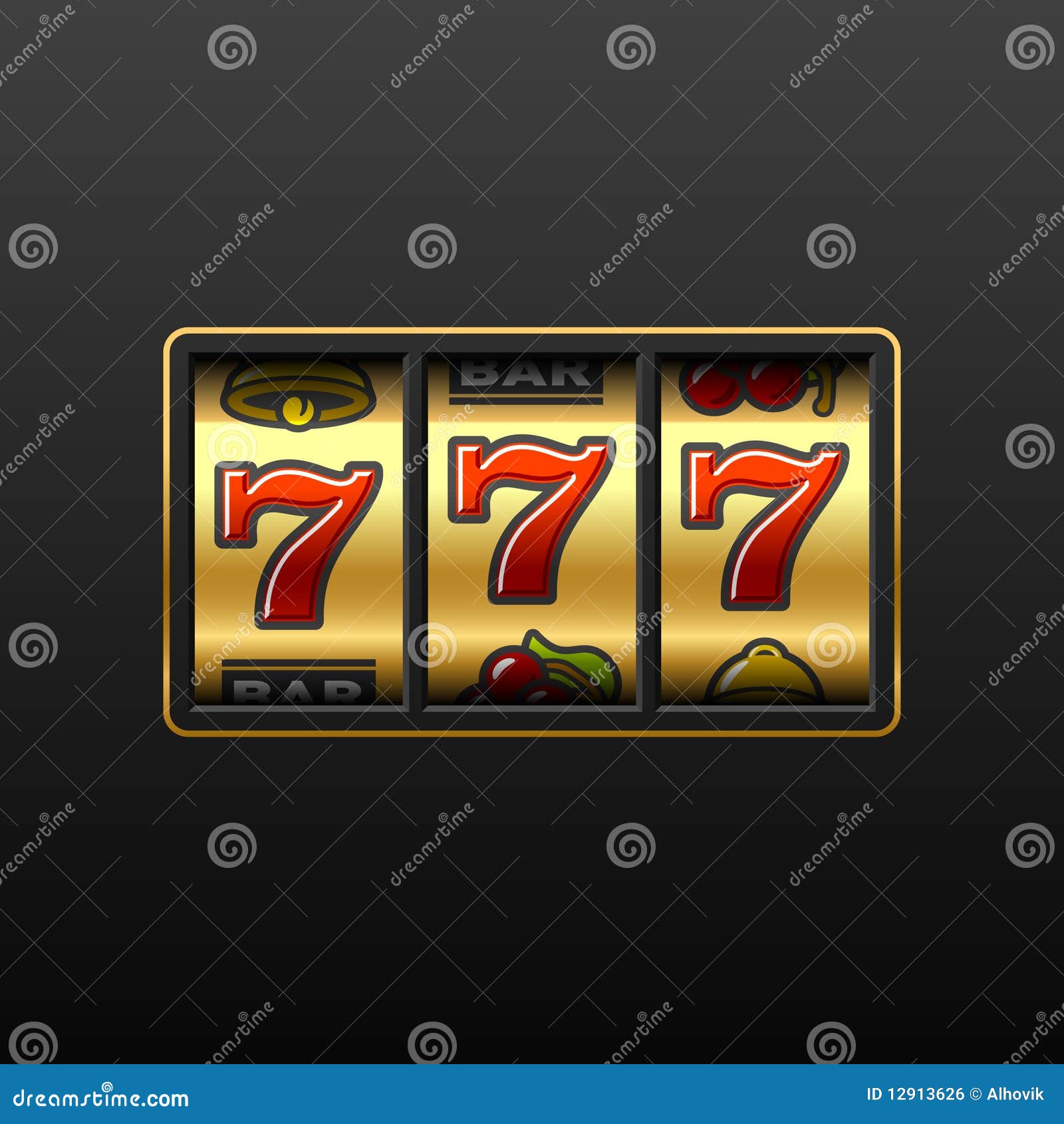 777. winning in slot machine.